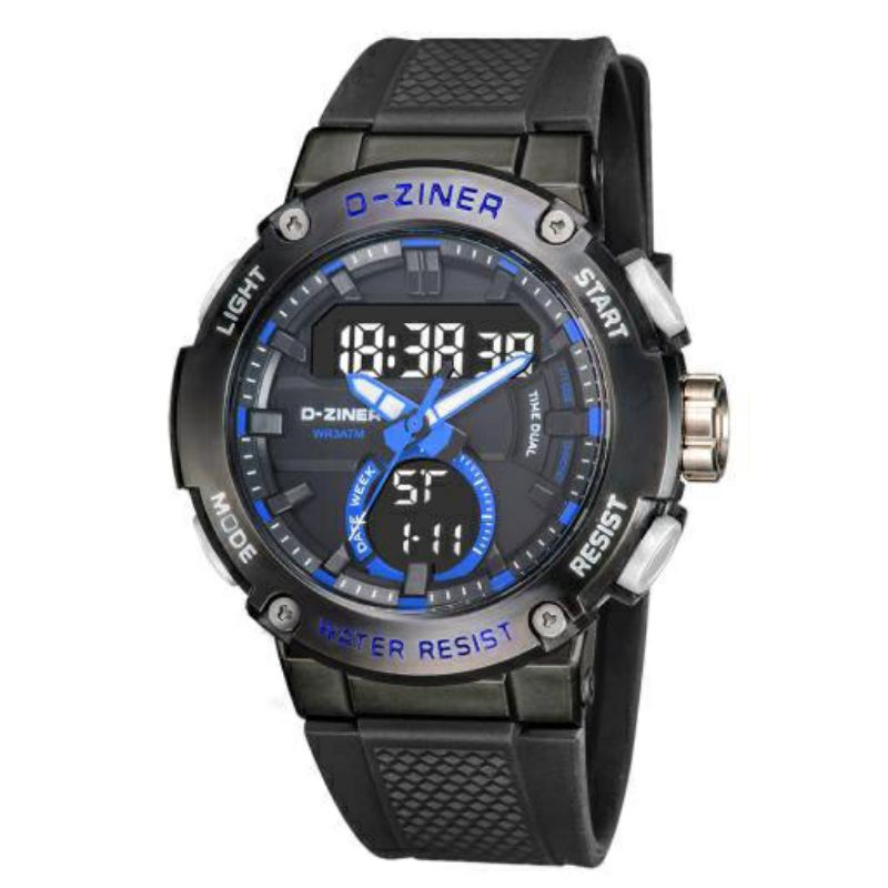 JAM TANGAN PRIA ORIGINAL DZINER 8279 DUAL TIME