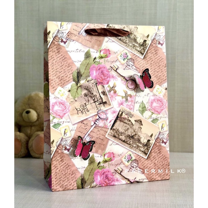 

(TERLARIS) Papermilk, Paperbag Tulisan Vintage 18.24