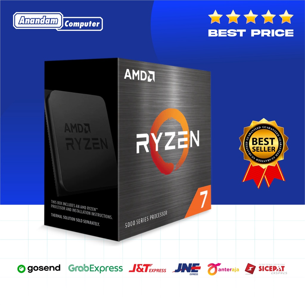 AMD Ryzen™ 7 5800X - 8C/16T, 36MB Cache, Up to 4.7 GHz Max Boost