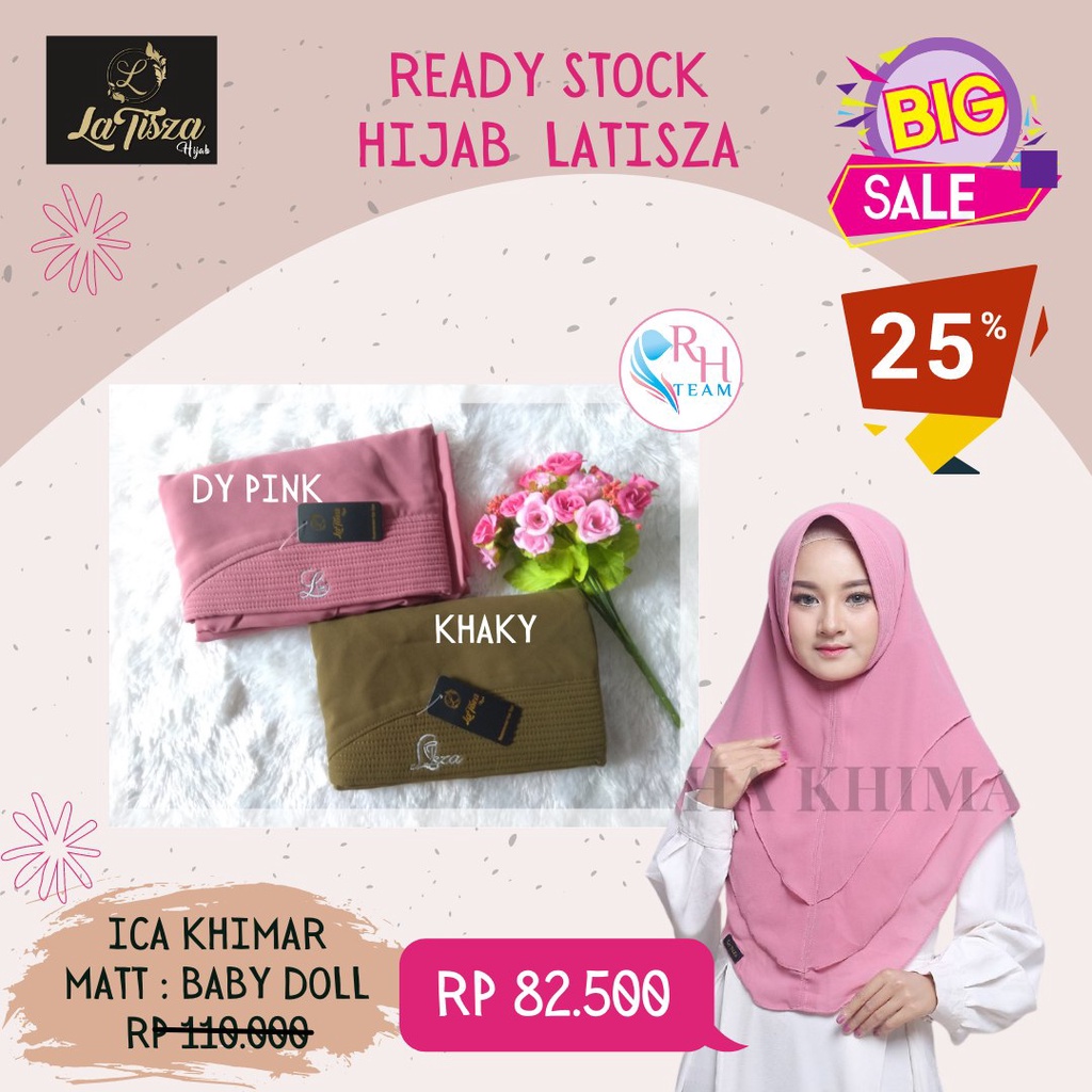 Hijab Latisza : Ica Khimar Jilbab Instan Baby Doll Jilbab Syari Terbaru