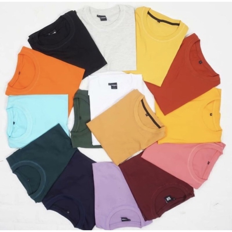 KAOS POLOS SOFT COTTON COMBED 20s PREMIUM KAIN TEBAL ADEM | KAOS POLOS MURAH | KAOS POLOS COTTON | K