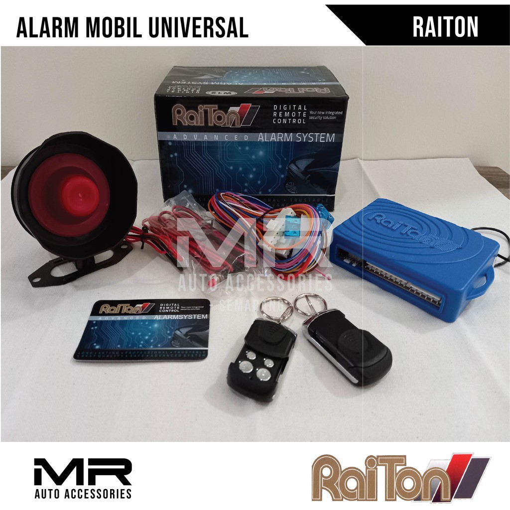 ALARM MOBIL UNIVERSAL RAITON / SISTEM ALARM KEAMANAN UNTUK SEMUA MOBIL