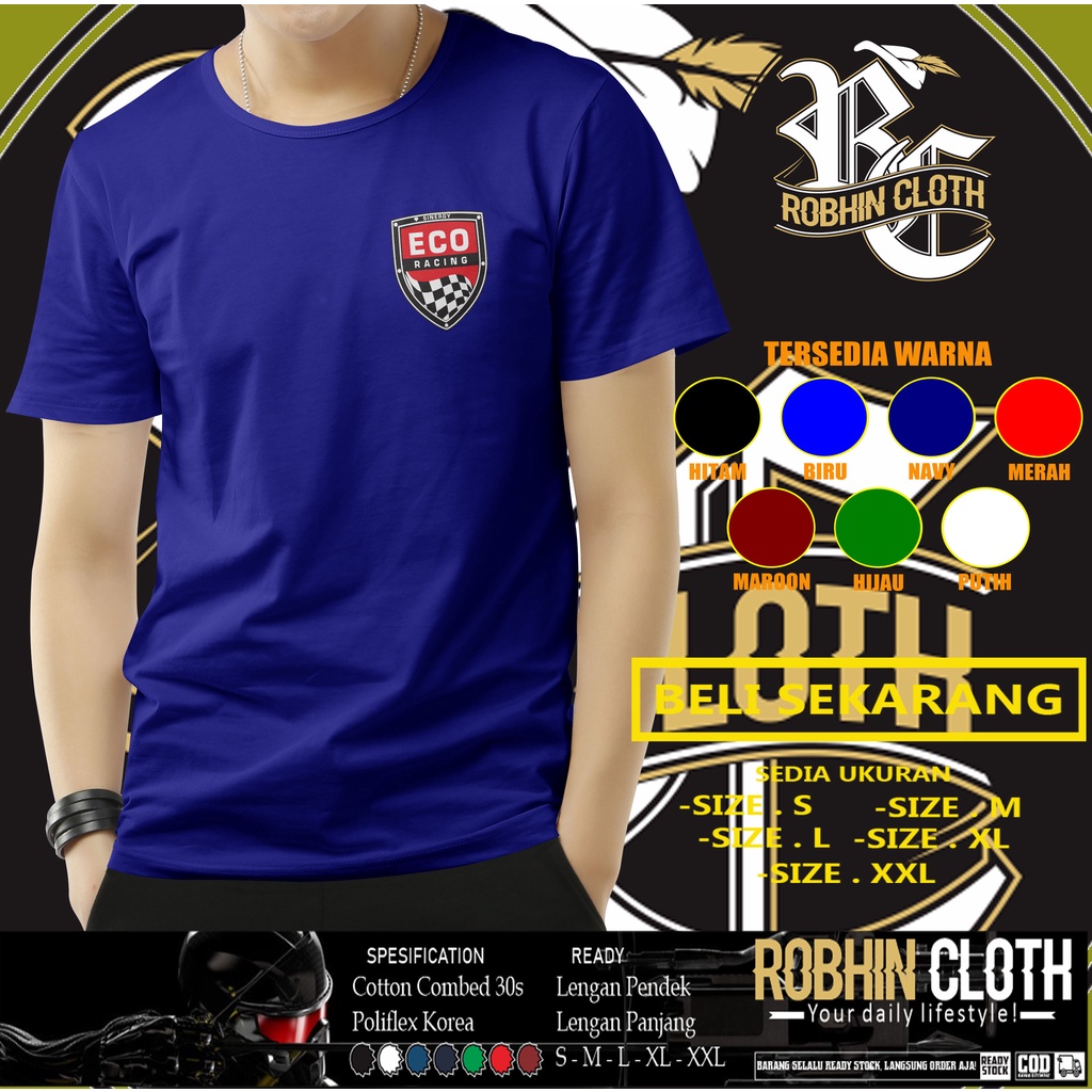 Kaos Eco Racing Logo v2 Baju Otomotif