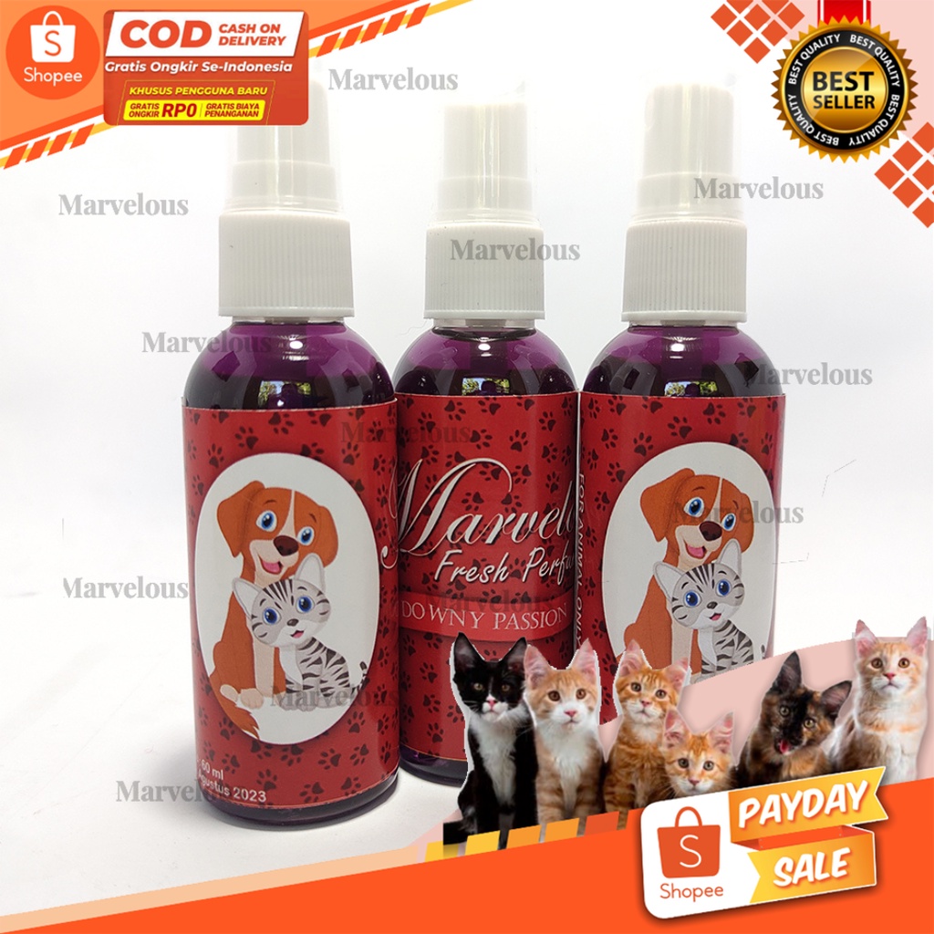 Parfum Kucing Marvelous / Parfum Anjing Marvelous 60 ml