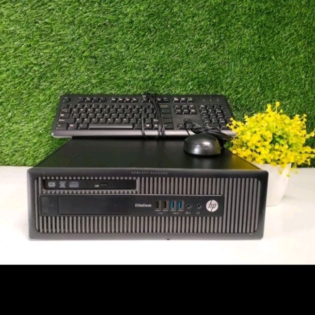 PC HP ElitDesk 600 G1 SFF Core i3 Gen 4 Ram 4GB HDD 500GB, Bergaransi