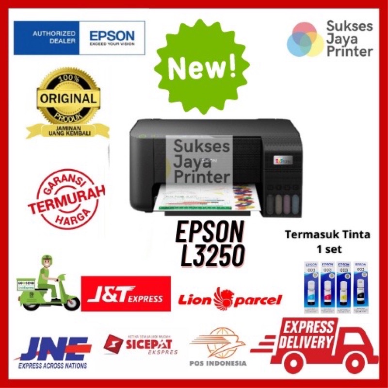 Printer EPSON L3250 BISA WIFI original epson pengganti L3150 BARU GARANSI RESMI