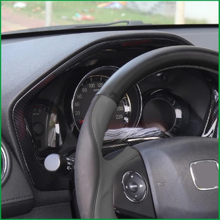 clx-86 Honda HRV 2015+ Speedometer Instrument Black Carbon Cover