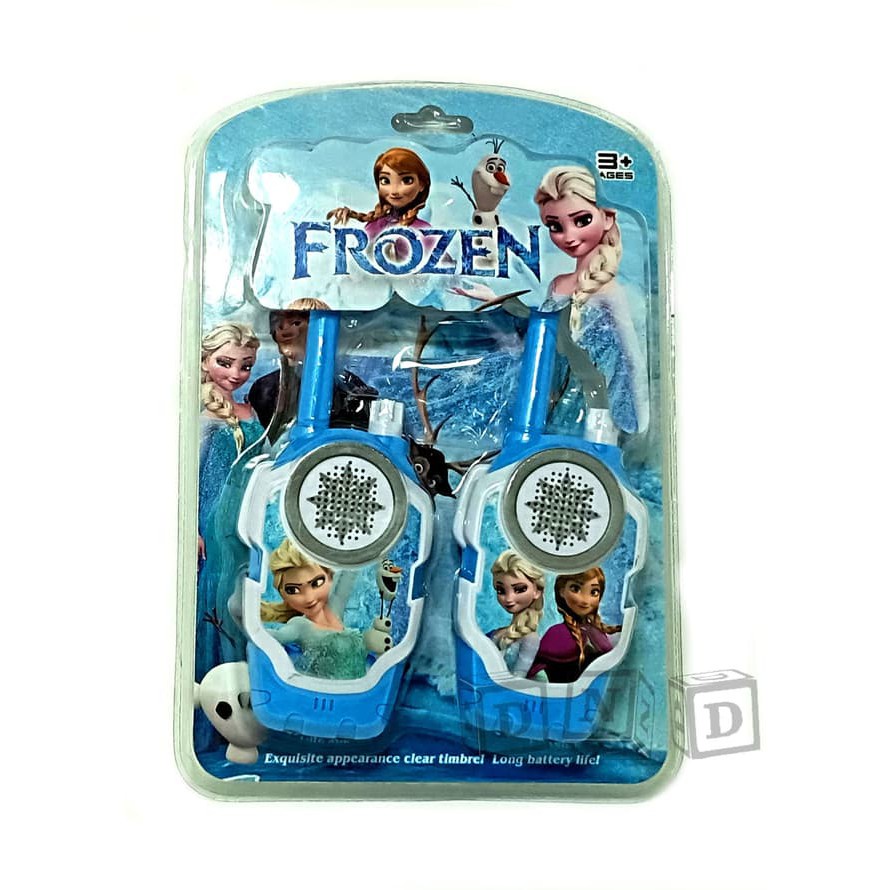 Mainan Walkie Talkie Frozen / Hello Kitty Edukasi - Ht Karakter Anak Edukatif