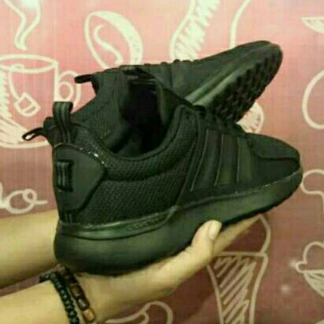 Adidas original cloudfoam lite racer full black made in indonesia BNIB