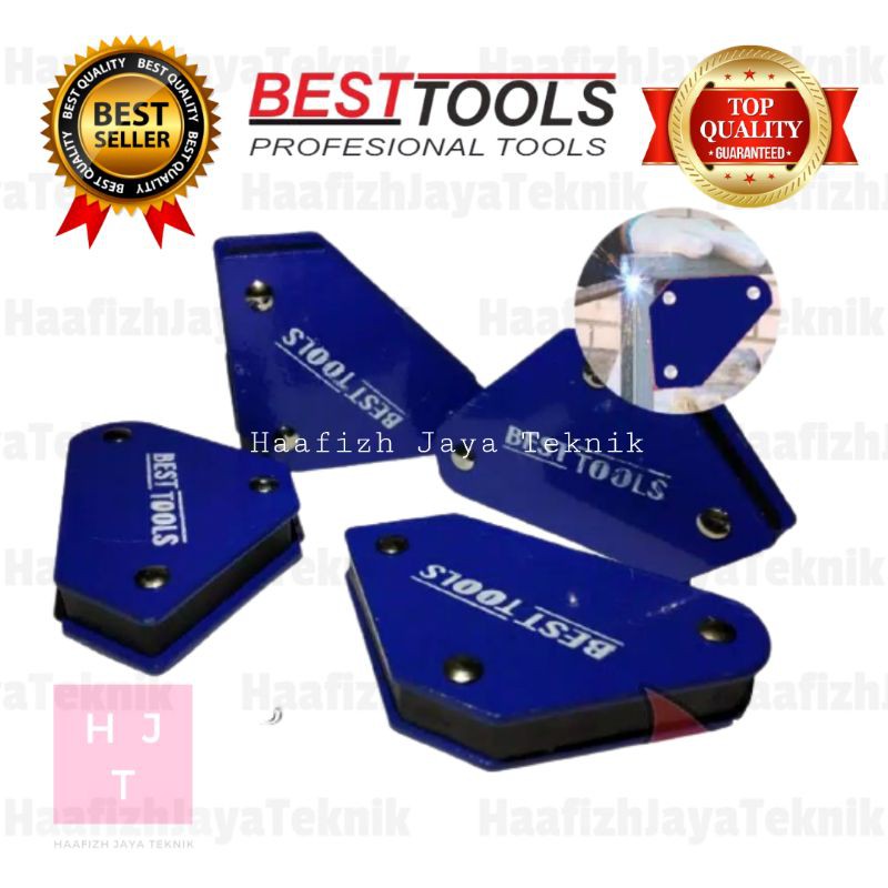 Siku Magnet Las Listrik 1 Set isi 4 pcs - Magnetic Welding Holder Besttools / Alat Tukang Murah COD