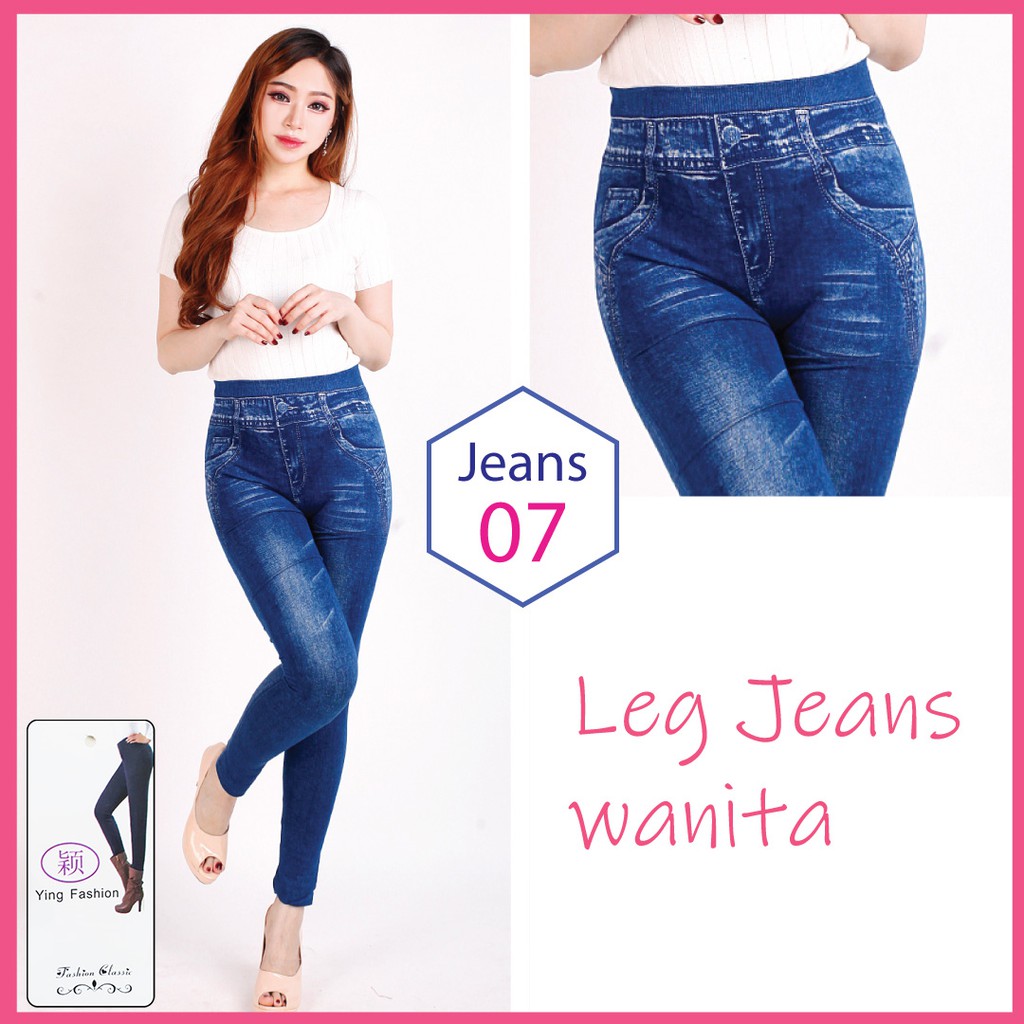 COD Celana  Legging  Jeans 7 Legging  Jeans Wanita  