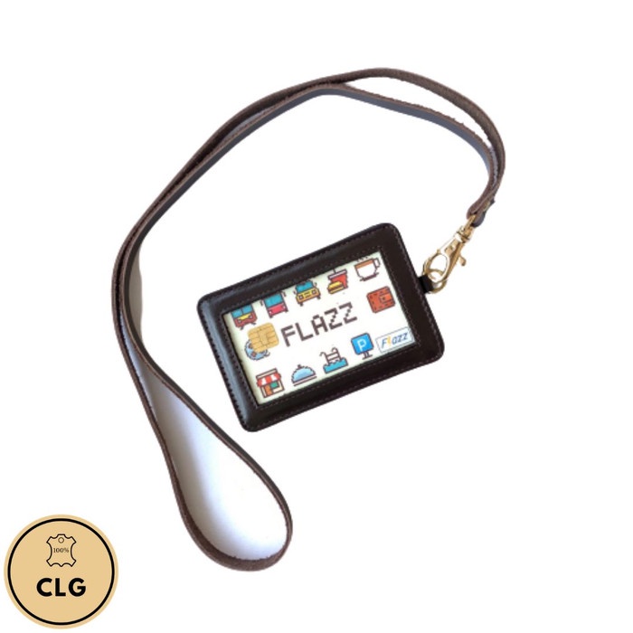 

READY Name Tag. ID Card Holder. Landyard KULIT ASLI TERLARIS