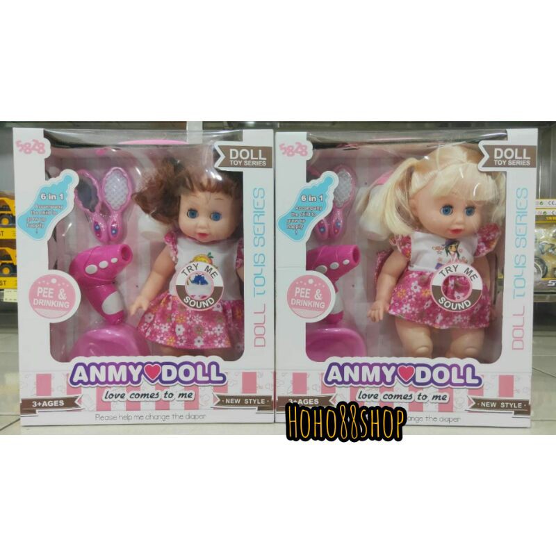 Anmy Doll Baby Boneka Baby Alive Pipis  Nagis Mainan Anak Perempuan