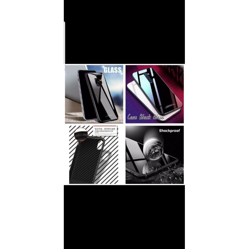CASE BLACK GLASS VIVO V17,V17PRO,V19,S1,S1PRO,Z1,Z1 PRO