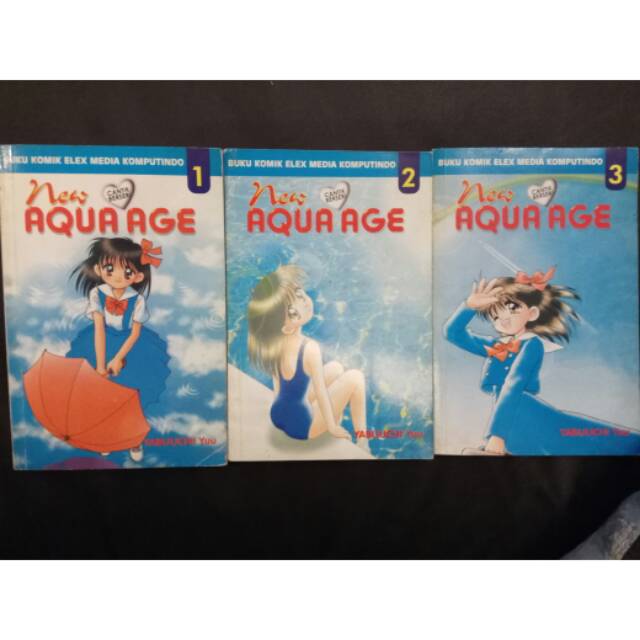 komik new aqua age 1-3 tamat stok ke 2