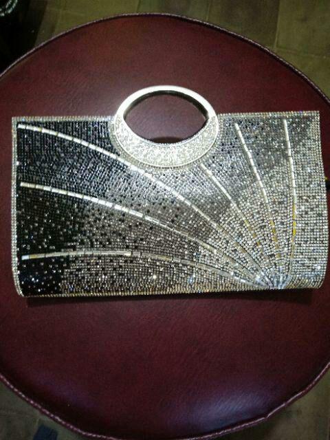 SALE SALE Tas Pesta Embellished Crystal Gagang Wisuda 