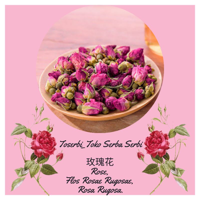 

100gr 玫瑰花 Mei Gui Hua Rose Flos Rosae Rugosae Rosa Rugosa