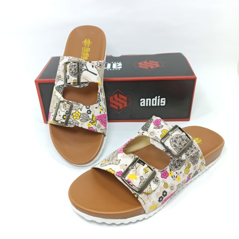 Sendal Birken Wanita Sandal Selop Flip Flop Sandals Andis AF03