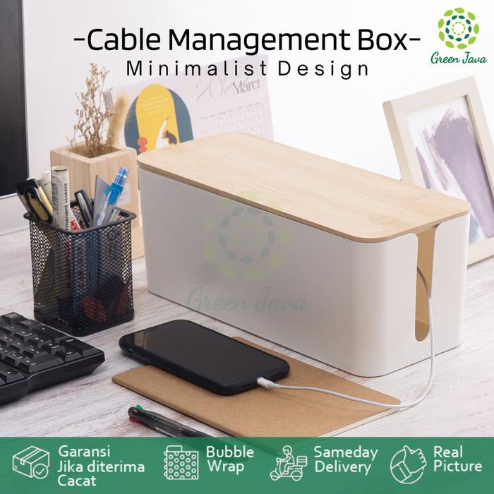 

Kotak Organizer Pengatur Kabel - Cable Management Box - Medium