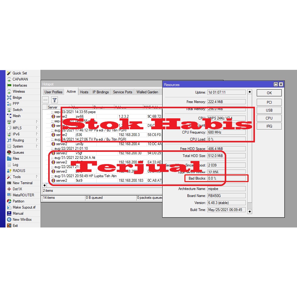 Mikrotik Bekas RB450G all port Normal