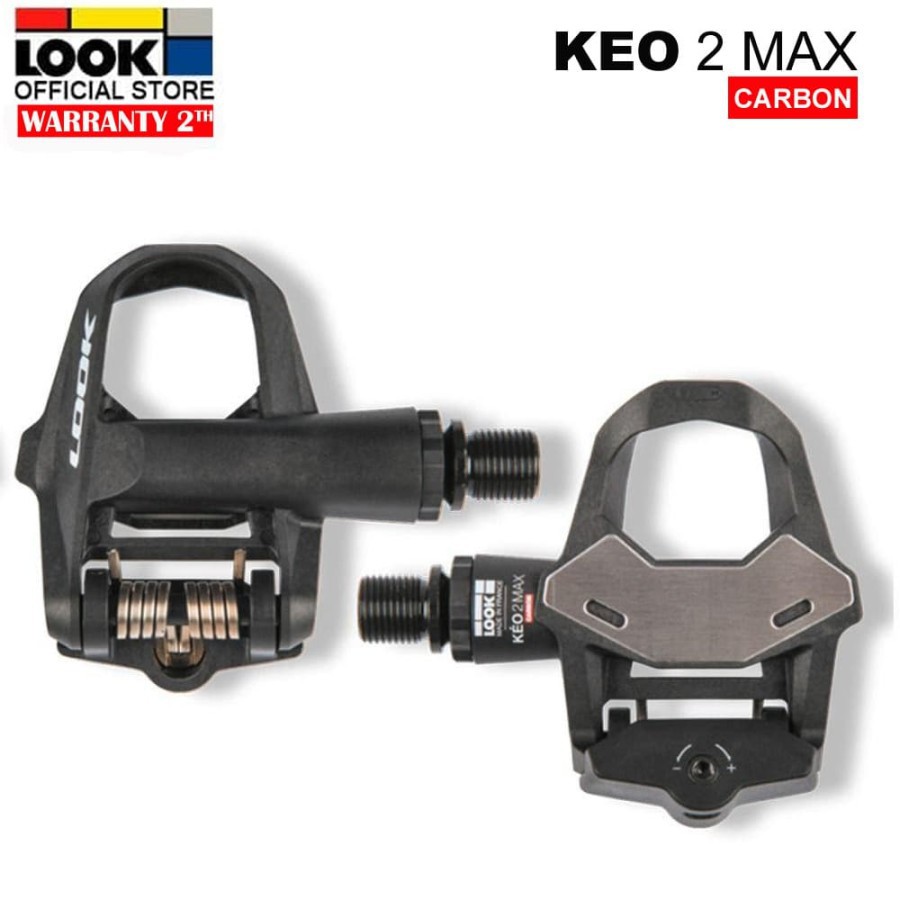 Pedal sepeda original Cleat Roadbike LOOK KEO 2 MAX Carbon - Include Cleat