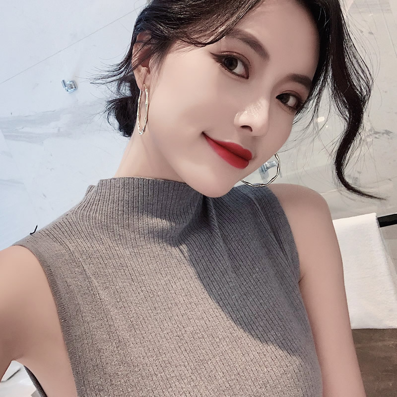 Gaya Korea Mode Temperamen Sederhana Anting Besar Kepribadian Gaya Keren Anting Besar Berlebihan