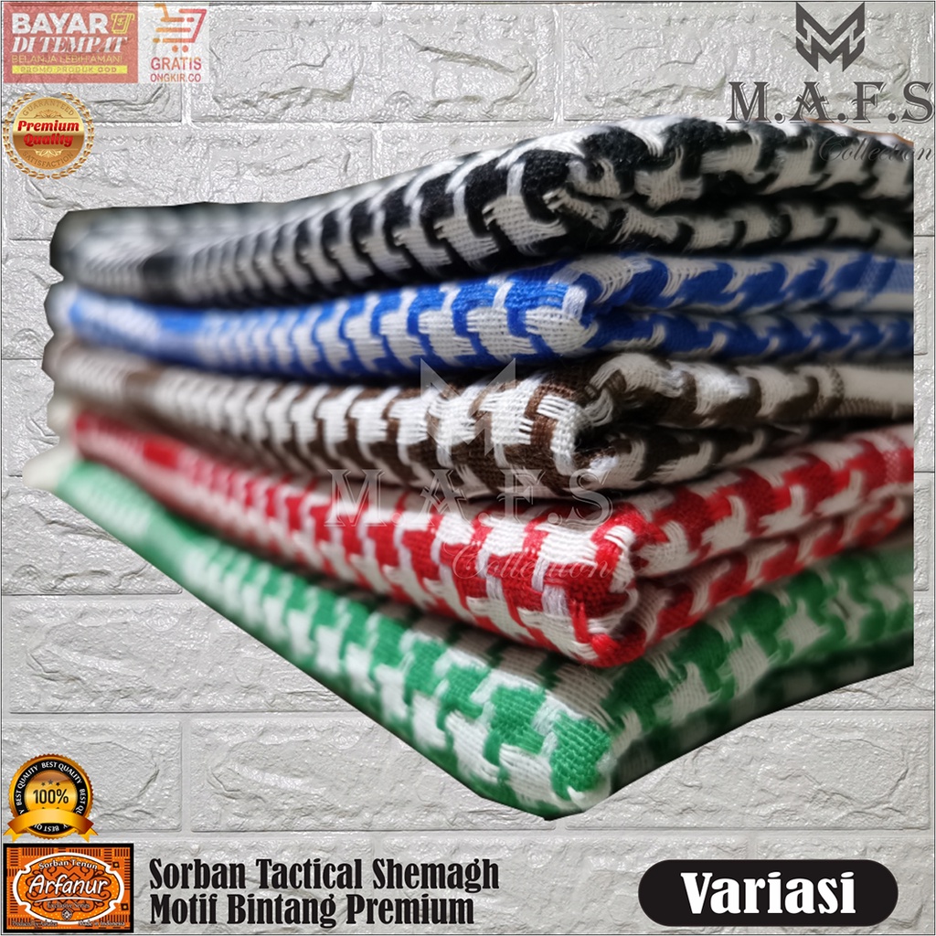 SORBAN TACTICAL SORBAN KUNCIR ARFANUR MOTIF