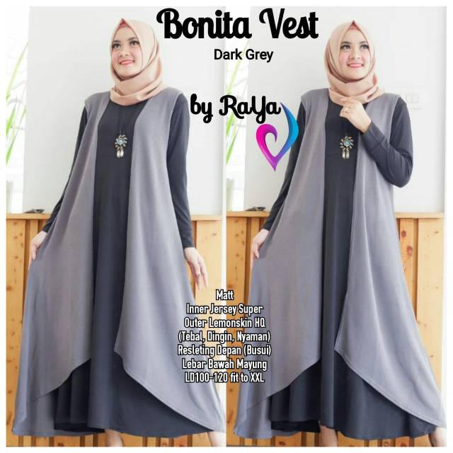 Bonita Vest Dress Gamis