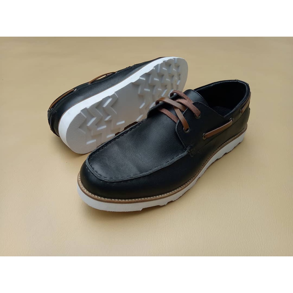 Sepatu Moccasins Loafers Kulit Sapi Pull Up Handmade Original