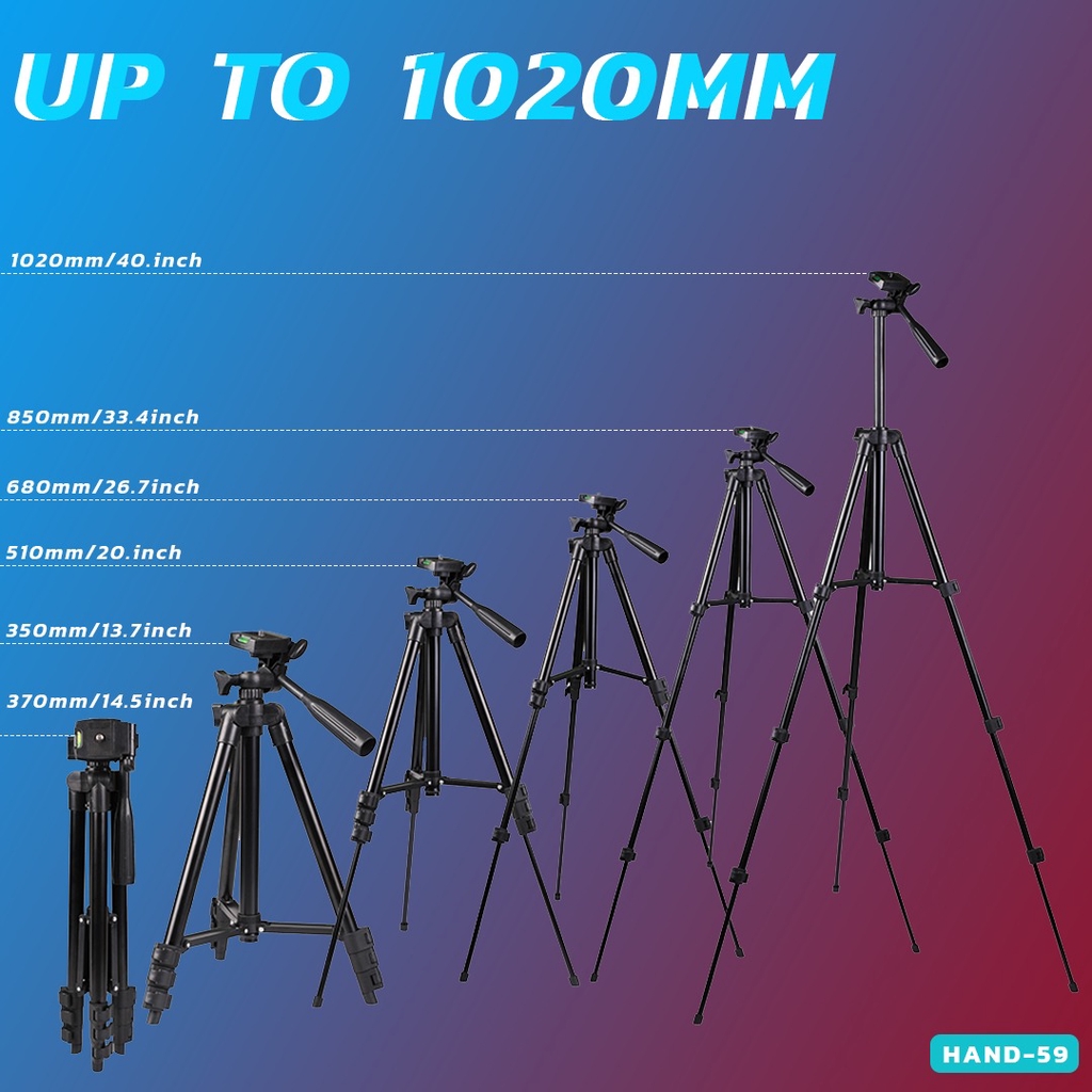 TRIPOD 3120 . Tripod Kamera Dslr Plus Holder for Camdig Actioncam Video Tripod Expandable