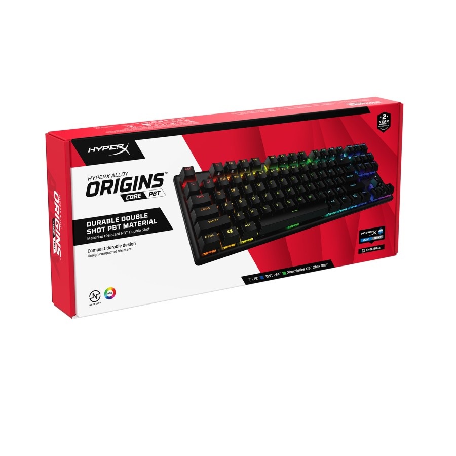 HyperX Alloy Origins Core PBT Keycaps RGB Mechanical Gaming Keyboard