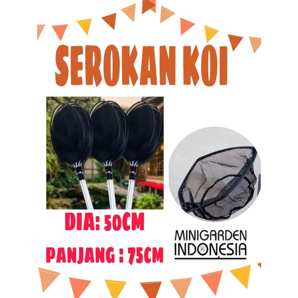 SEROKAN SARINGAN ALUMINIUM UK 50 X 75 CM SEROK IKAN KOI SEROKAN KOI