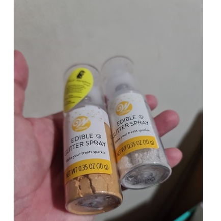 

WILTON Edible Glitter Spray Gold/Silver (harga satuan)