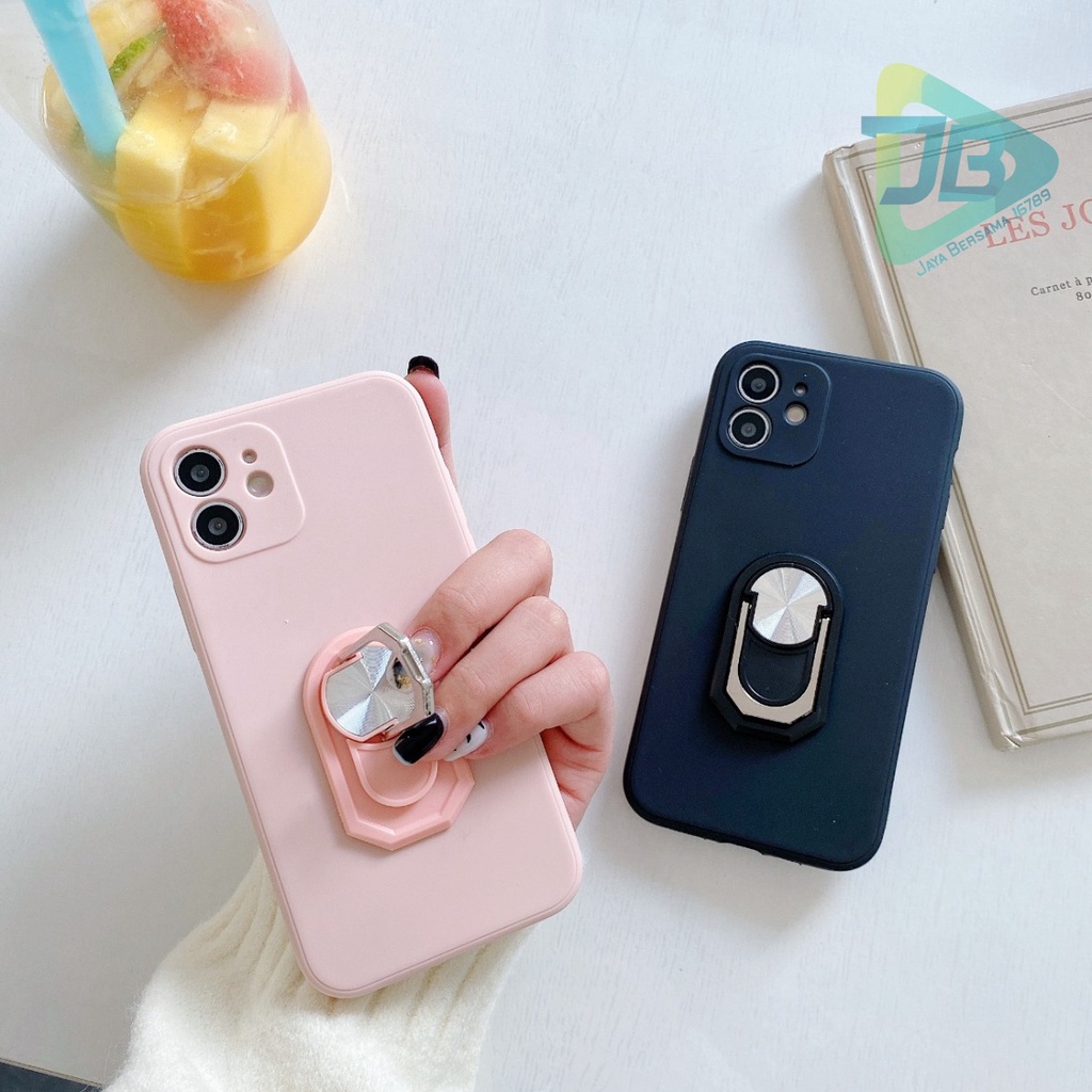 CASE SOFTCASE SILIKON MACARON PELINDUNG KAMERA RINGSTAND OPPO VIVO SAMSUNG XIAOMI REALME IPHONE INFINIX ALL TYPE JB5395