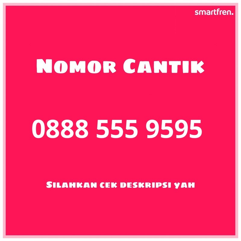 Esim nomor Cantik Smartfren (sudah termasuk paket unlimited)