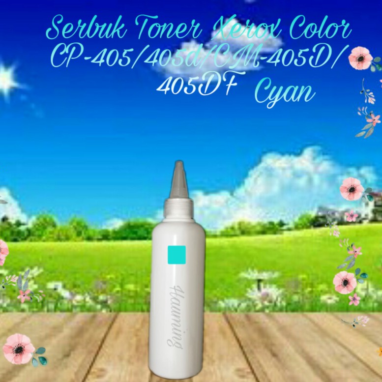Serbuk Toner Xerox CP405 CP405D CM405 CM405D CM405DF CP-405 405D CM-405 405D 405DF Cyan 1x Isi