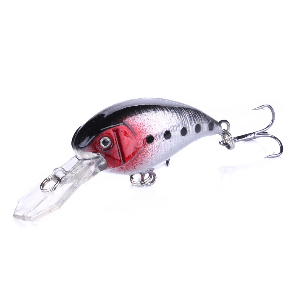 HENGJIA 4pcs 5.5cm/4.6g Umpan Crankbait Minnow Pancing Lifelike Ikan Fishing Lure Topwater Bass Bait