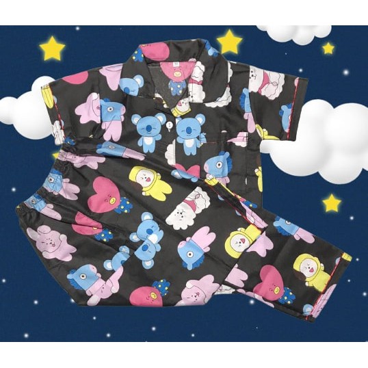 Piyama anak murah / Baju tidur anak kekinian 1-5 tahun Bts