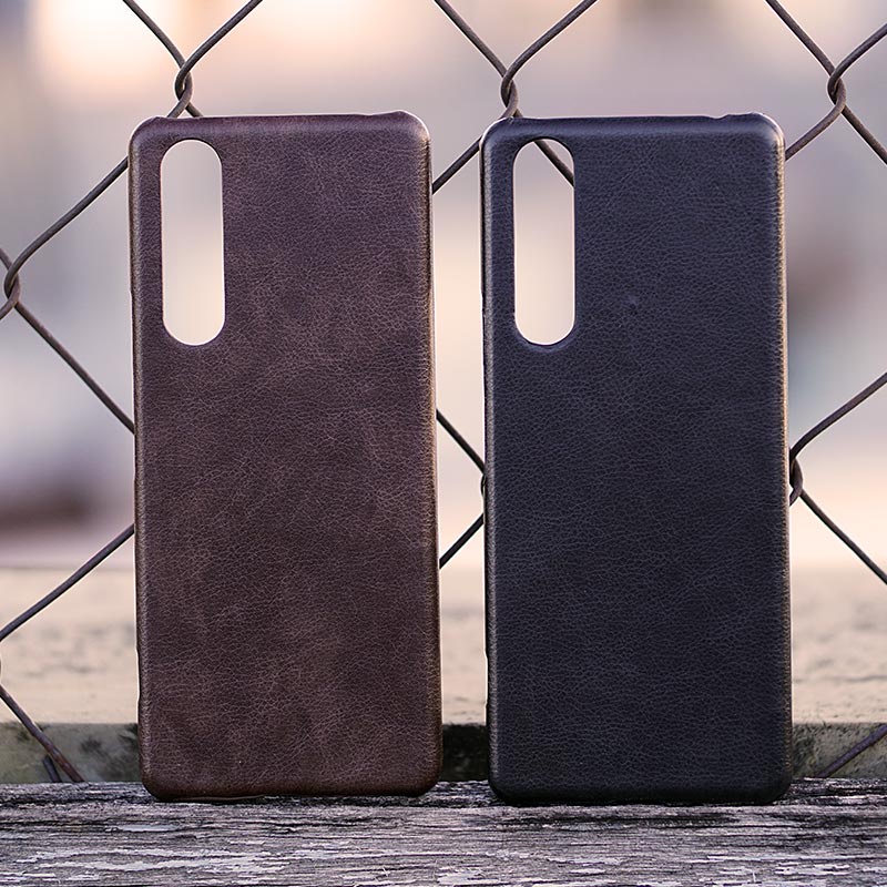 Leather Covered Hard Case Sony Xperia 1 ii