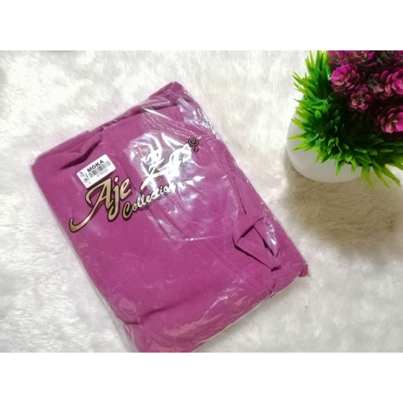 Khimar aje zas moka /moca best seller premium original aje zas-light magenta