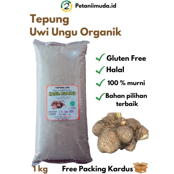 

Tepung Uwi Ungu Organik kemasan 1 KG
