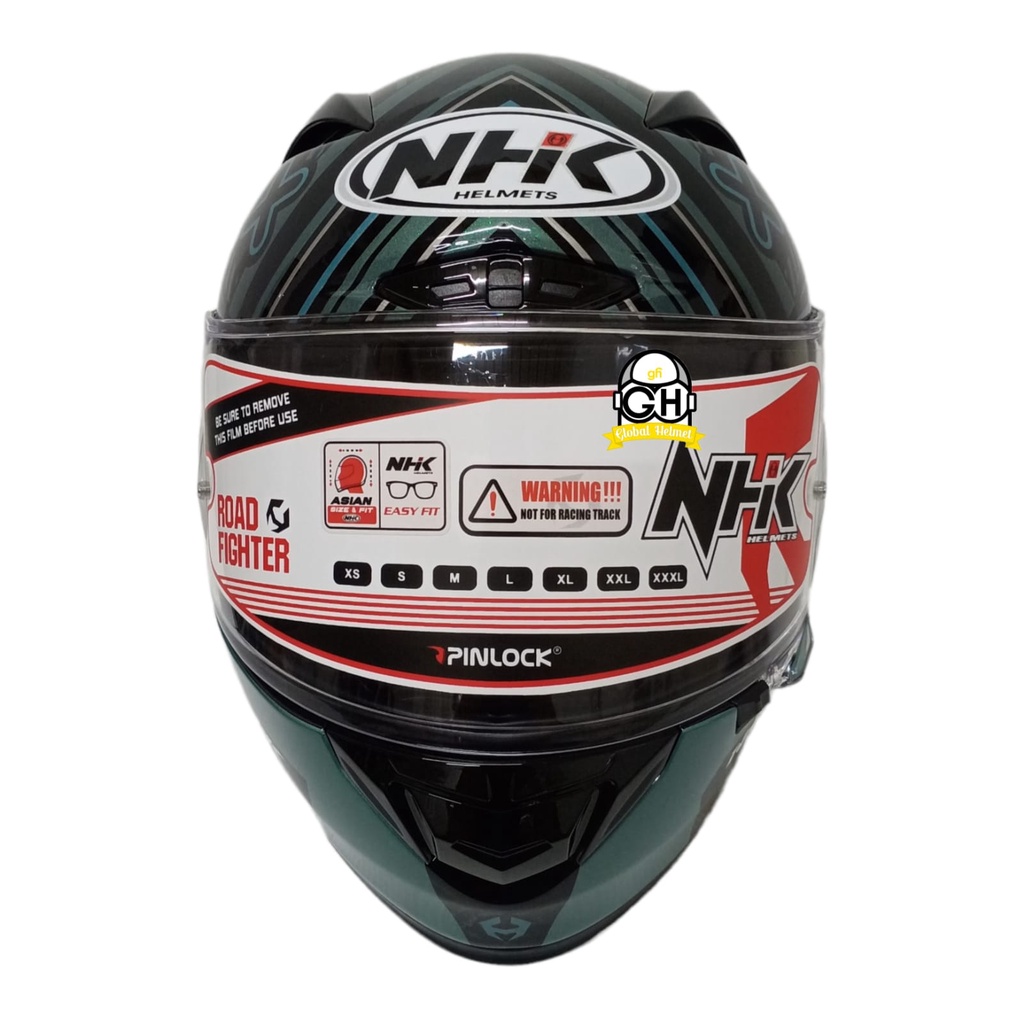 NHK HELM GPR TECH STREET TARGET BLACK GREY GLOSSY GP R TECH