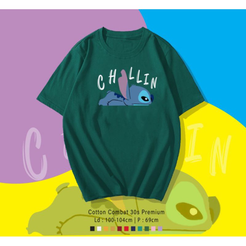T-SHIRT / TUMBLR TEE KAOS CHILLIN LILSTICTH OVERSIZE PREMIUM