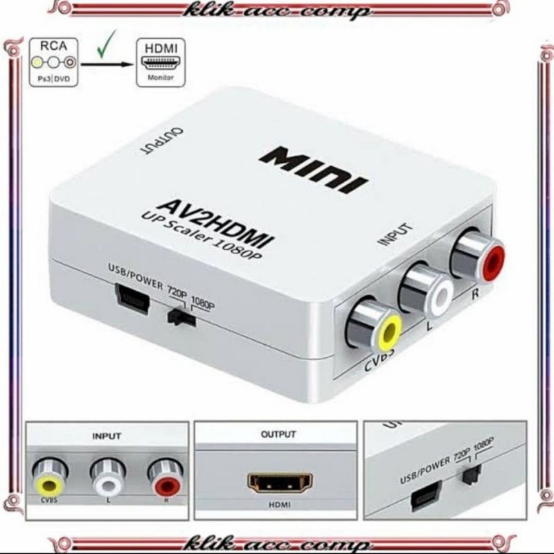 converter av rca to hdmi / RCA AV to HDMI Converter adapter