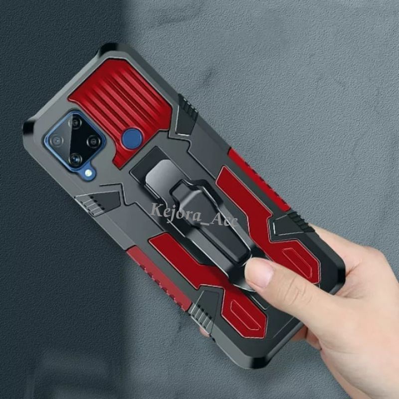 Case Standing REALME 8 / REALME 8 PRO Hard Case Standing robot i-crystal Standing Terbaru