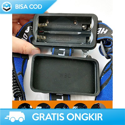 HEADLAMP OUTDOOR CHARGER WATERPROOF TAFFLED ORIGINAL LED CREE XML T6