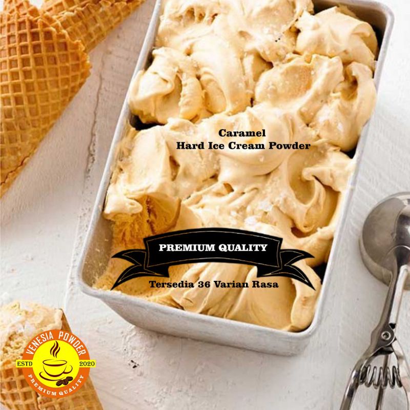

HARD ICE CREAM RASA CARAMEL TERENAK - BUBUK ES KRIM RASA CARAMEL - BUBUK ES KRIM