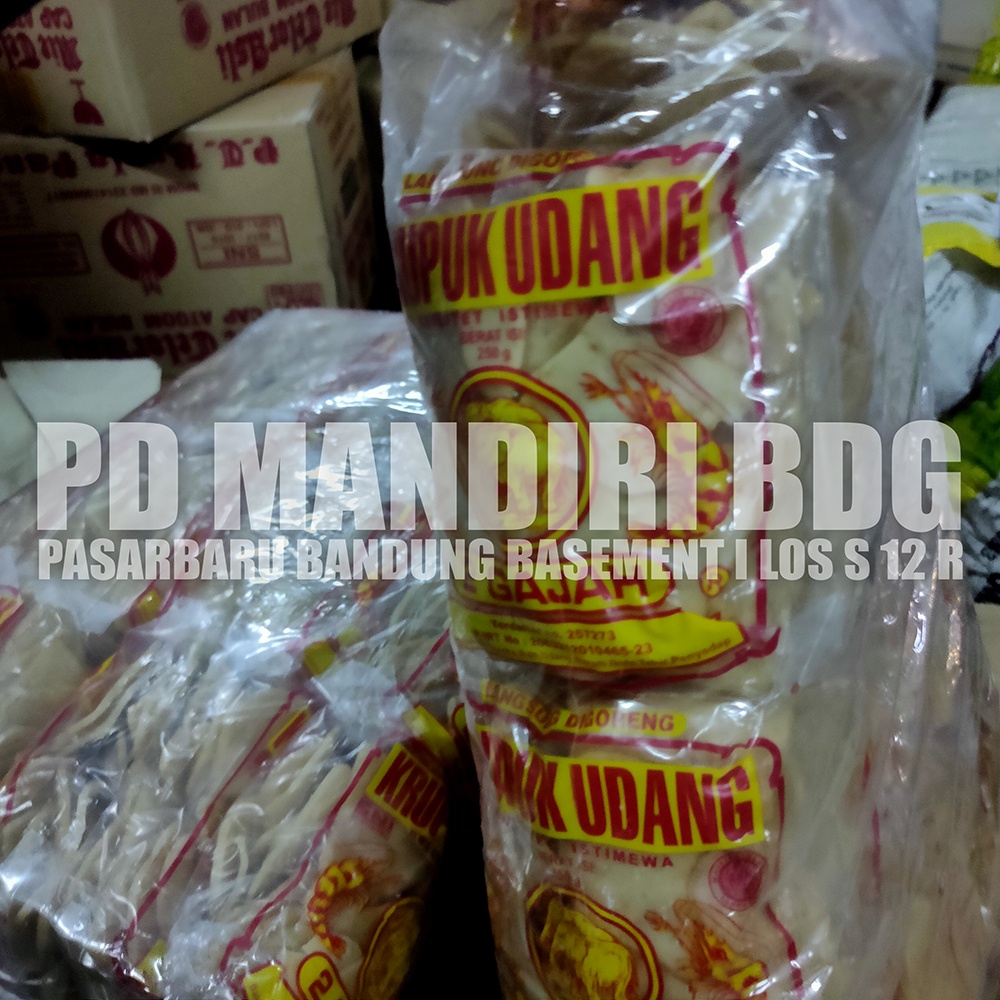 

CAP 2 GAJAH KERUPUK UDANG 250 GR ISI 20 PCS