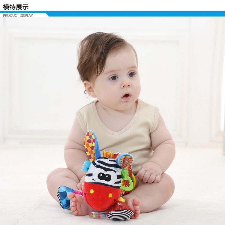 [BIG SALE] Mainan Bayi Boneka Rattle Teether Gantungan Stroller Big Hanging toys Doll Bandana Buddies