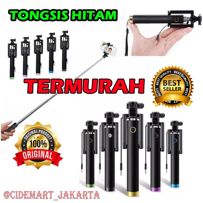 [ORIGINAL] TONGSIS HP KABEL GAGANG HITAM / TONGSIS FULL BLACK TERMURAH